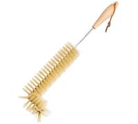 Redecker Brosse de radiateur de 6,5 cm de diamètre, 47 cm de diamètre, manche en bois de hêtre, poils en acier ou en nylon, pour surfaces métalliques et plastiques, nettoyage moyen, brosse