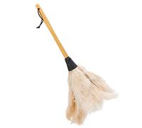 Redecker - Plumeau en autruche avec manche en hêtre, couleur crème, 50 cm