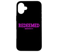 Redeemed Ephesians 1:7 Christian Woman Bible Verse Coque pour iPhone 16 Plus