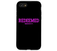 Redeemed Ephesians 1:7 Christian Woman Bible Verse Coque pour iPhone SE (2020) / 7/8