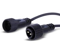 Redefun 6M/19.6Ft Rallonge Guirlande Exterieure Câble de Rallonge | IP65 Étanches Connecteur 2 Broches Lumières Féériques Fil de Câble d'extension Rallonge Pur Lumière Guirlandes de Noël-Noir