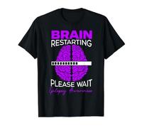 Redémarrage du Cerveau - Veuillez Attendre la Sensibilisation à l'épilepsie T-Shirt Graphique avec Valeur, Homme, Noir, XL