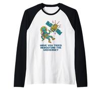 Redémarrer The Universe Alien Satellite IT Joke Manche Raglan