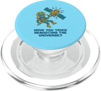 Redémarrer The Universe Alien Satellite IT Joke PopSockets PopGrip pour MagSafe
