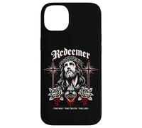 Rédempteur Jésus Croix Gothique Roses Sacred Heart John 14:6 Coque pour iPhone 14 Plus