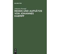 Reden Und Aufsätze Von Johannes Kaempf