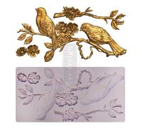 Redesign With Prima 655350650421 Blossoming Spring Clay, Moules pour fabrication de savon, poterie et argile modelante, 5" x 10" x 8 mm