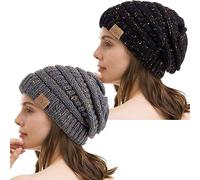 REDESS Bonnet Souple pour Hommes et Femmes Bonnet en Tricot torsadé Doux et épais pour l'hiver