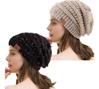 REDESS Bonnet Souple pour Hommes et Femmes Bonnet en Tricot torsadé Doux et épais pour l'hiver