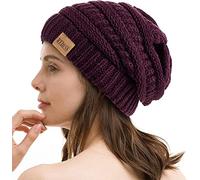 REDESS Bonnet Souple pour Hommes et Femmes Bonnet en Tricot torsadé Doux et épais pour l'hiver