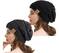 REDESS Bonnet Souple pour Hommes et Femmes Bonnet en Tricot torsadé Doux et épais pour l'hiver