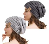 REDESS Bonnet Souple pour Hommes et Femmes Bonnet en Tricot torsadé Doux et épais pour l'hiver