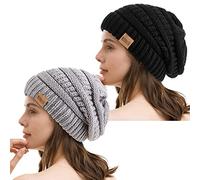 REDESS Bonnet Souple pour Hommes et Femmes Bonnet en Tricot torsadé Doux et épais pour l'hiver
