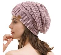 REDESS Bonnet Souple pour Hommes et Femmes Bonnet en Tricot torsadé Doux et épais pour l'hiver