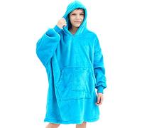 REDESS Sweat à capuche Blanket, couverture portable Oversized Sherpa avec manches et poche géante, sweat à capuche confortable pour adultes et enfants
