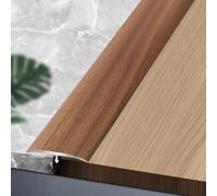 REDEXI Barre De Transition De Bordure De Porte De 90 Cm, Profilé De Transition en Métal en T, Bande De Seuil Étanche avec Finition De Grain De Bois, Bande De Sol Découpable(Light Wood,W3.3cm/1.3in)