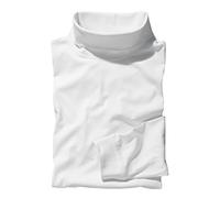 Redfield Chemise à col roulé à Manches Longues Blanche Oversize, 2XL-8XL:8XL