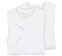 Redfield Double Pack T-Shirt Hommes surdimensionné Blanc, XL Groesse S-18XL:8XL