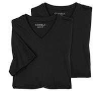 Redfield T-Shirts col en V 2-Pack Noir XXL, 2XL-8XL:3XL
