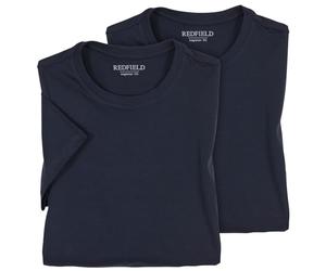 Redfield Twin Pack T-Shirt Bleu foncé surdimensionné, XL Groesse S-14XL:6XL
