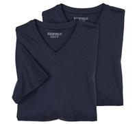 Redfield XXL Pack Double col en V T-Shirts à col en V Bleu foncé, XL Groesse S-14XL:8XL