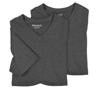 Redfield XXL T-Shirts 2-Pack col en V Anthracite mélangé, 2XL-8XL:8XL