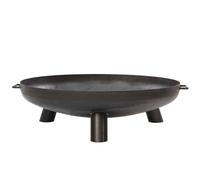 RedFire Bol à feu Cheminée de jardin Brasero Foyer Salo Acier Noir 80 cm