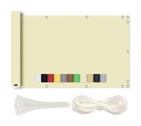 Redfire Brise-Vue pour Balcon 120x1000cm Brise Vue Balcon Polyester Cache Balcon Protection de la Vie Privée, Résistant à l'eau et aux UV pour Jardin Patio avec Attaches Câble Beige
