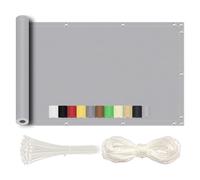 Redfire Brise Vue pour Balcon 90x100cm Ecran de Balcon Brise-Vue Brise-Vent Brise VueBrise Vue Balcon Résistant à l'eau et aux UV pour Jardin Patio avec Attaches Câble Gris Clair