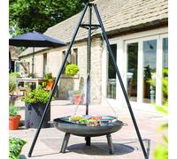 RedFire Gril à trépied Noir 172 cm BBQ TRIPOD