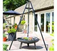 RedFire Gril à trépied Noir 172 cm BBQ TRIPOD