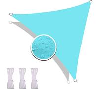 Redfire Voile D'ombrage Toile de Jute 3X3X3M, Imprégné Voile de Soleil d'ombre Durable Tissu Oxford Compris Corde Fixation pour Plage Lac Bleu