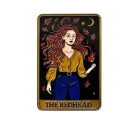 Redhead Revolution Épinglette de Muse aux cheveux flamboyants « La rousse » | Accessoire mignon pour vestes, sacs et cadeaux