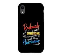 Redheads are Sunshine Mixed with A Little Hurricane - Funny Coque pour iPhone XR