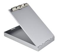 Redi-Rite Saunders Porte-bloc en aluminium argenté avec compartiment de rangement de 2,5 cm et loquet autobloquant - Support parfait pour les entrepreneurs, les camionneurs et le bureau