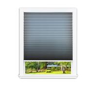 Redi Shade Store plissé en Tissu filtrant la lumière, Personnalisable en Le coupant, Facile à remonter, Aucun Outil nécessaire, Gris, 76, x 162,5 cm (Convient aux fenêtres de 48 x 76 cm), Gris