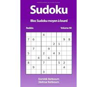 Redido Bloc Sudoku moyen à lourd | Volume 40