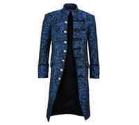 Redingote Hommes Vintage Uniforme Tailcoat Veste Mode Gothique Bouton Hommes Manteaux et Vestes Ski Homme Polaire