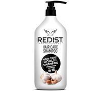 Redist Shampooing à l'ail 1000 ml | Prévient la chute des cheveux, renforce et nourrit les cheveux | Pour cheveux secs et abîmés | Ingrédients naturels | Parfum floral | Shampooing pour homme et femme