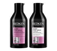 Redken Acidic Color Gloss - Routine brillance - Vitamine E et en Arginine - Pour les cheveux colorés - Shampoing 300 ml + Après Shampoing 300 ml