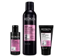 Redken Acidic Color Gloss Shampoo Mini 75ml, Activated Glass Gloss Treatment 237ml and Conditioner Mini 50ml
