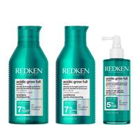Redken Acidic Grow Full System Shampoo 300ml, Conditioner 300ml & Serum 100ml Bundle