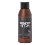 REDKEN Brews 884486340740 Shampoing, après-shampoing et gel douche 3 en 1 pour homme 50 ml