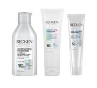 REDKEN - Routine Cheveux Abimés - Acidic Bonding Concentrate - 56% de Casse en Moins - 82% de Fourches en Moins - Cheveux 11x Plus Lisses - Shampoing (300ml) + Masque (250ml) + Leave in (150ml)