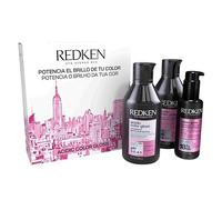 Redken Routine protectrice de couleur pour cheveux colorés avec shampooing 300 ml, après-shampoing 300 ml et traitement thermoprotecteur 100 ml, Acidic Color Gloss