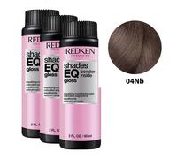 REDKEN SHADES EQ GLOSS Bonder Inside #04NB Equalizing Conditioning Color 3 x 60 ml