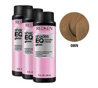 REDKEN SHADES EQ GLOSS Bonder Inside #08N Equalizing Conditioning Color 3 x 60 ml