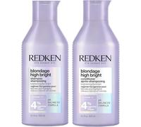 REDKEN, Shampoing & Après-Shampoing Éclat pour Cheveux Blonds Ternes, Enrichi à la Vitamine C, Blondage High Bright, 2x 300 ml
