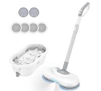 Redkey M1 Balai électrique sans Fil, Auto-nettoyant, réservoir d'eau de 250 ML, LED,capacité de la Batterie de 2200 mAh, pulvérisation d'eau en Un clic, séparation de l'eau Douce et usée