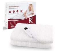 REDKEY Surmatelas Chauffant 1 Place,Arrêt Automatique,Couverture Chauffante,Protection Contre La Surchauffe,7 Température,160x130cm Chauffe Matelas